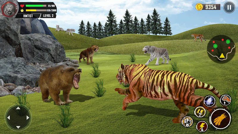 Tiger Simulator 3D Animal Game Ekran Görüntüsü 2