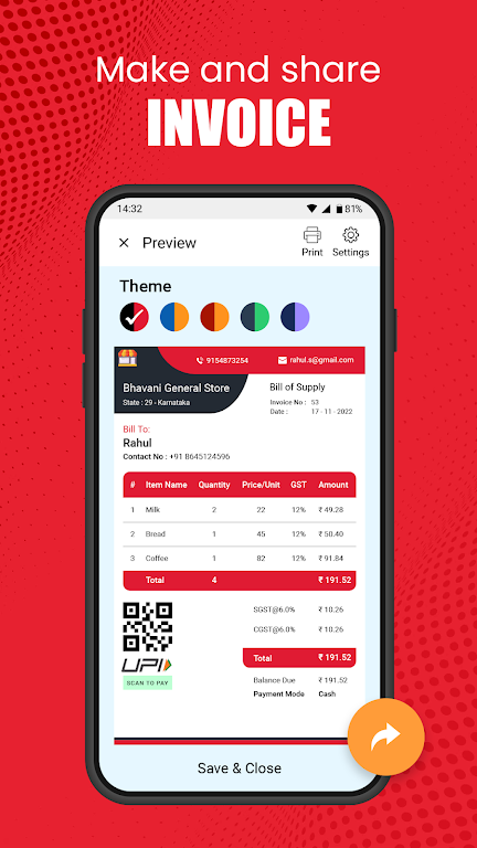 Vyapar Invoice Billing App ภาพหน้าจอ 0