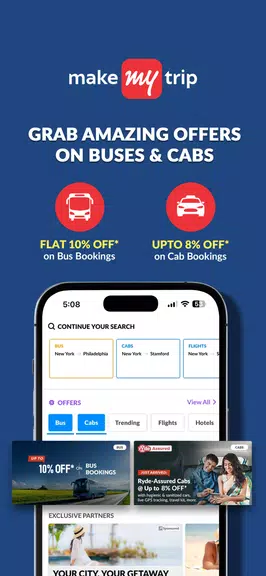 MakeMyTrip Hotels, Flight, Bus应用截图第2张