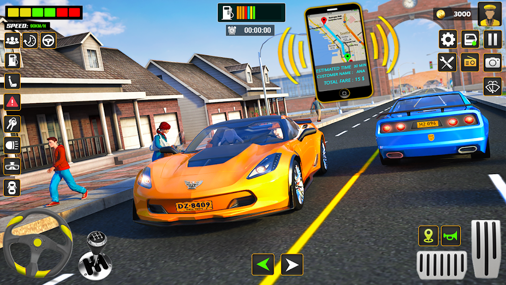 City Cab Driver Car Taxi Games 스크린샷 1