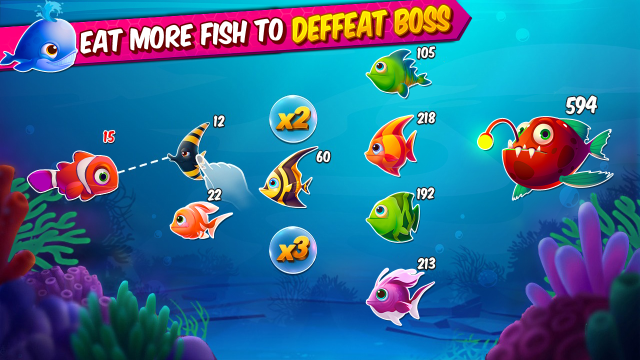 Big Eat Fish Games Shark Games Screenshot 1