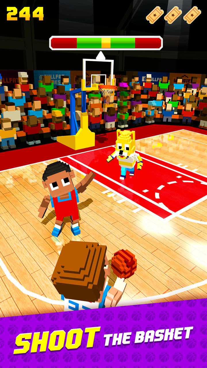 Blocky Basketball FreeStyle Ekran Görüntüsü 0