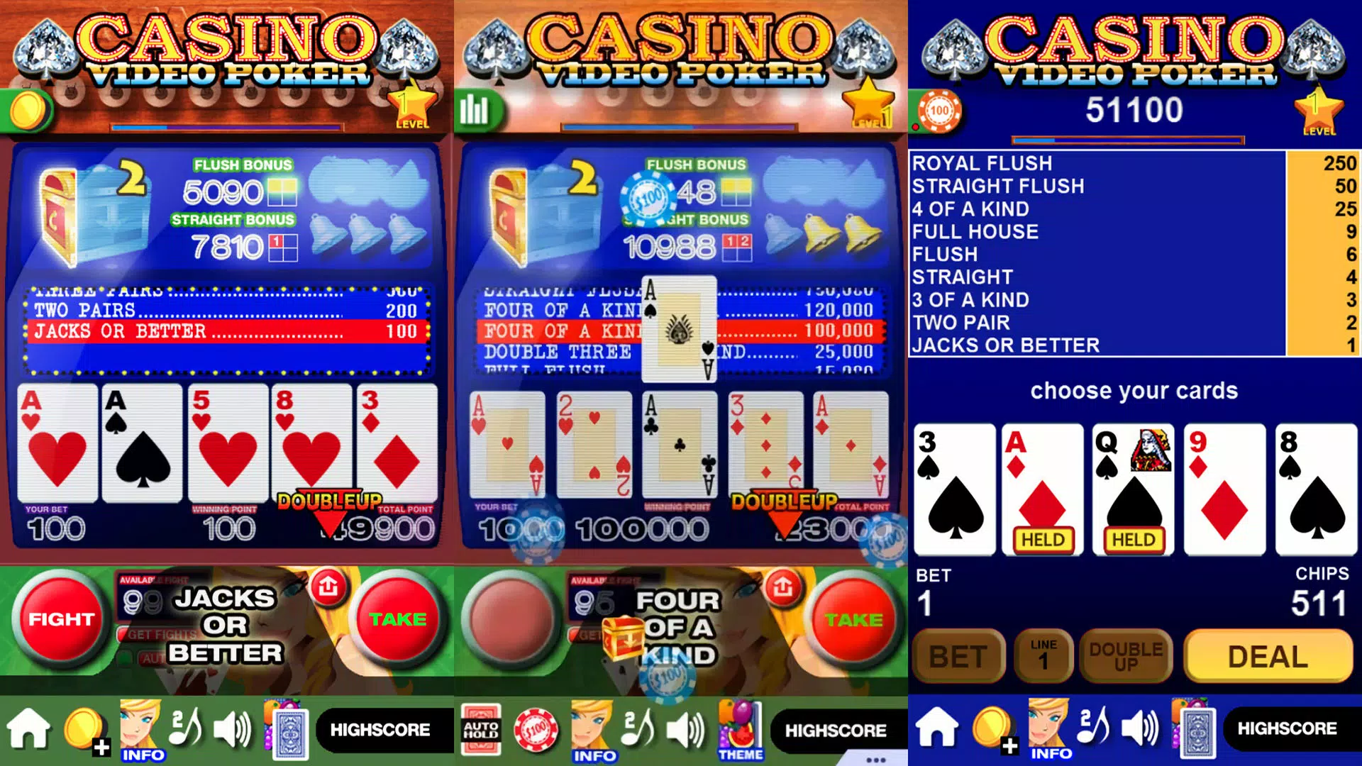 Casino Video Poker Ekran Görüntüsü 2