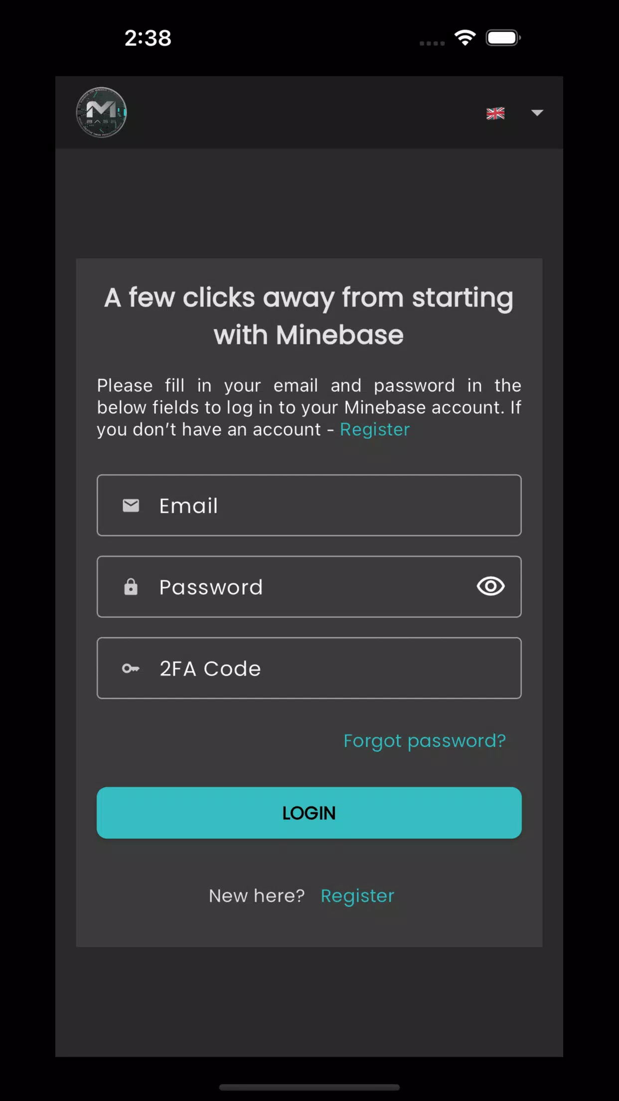 Minebase ဖန်သားပြင်ဓာတ်ပုံ 0