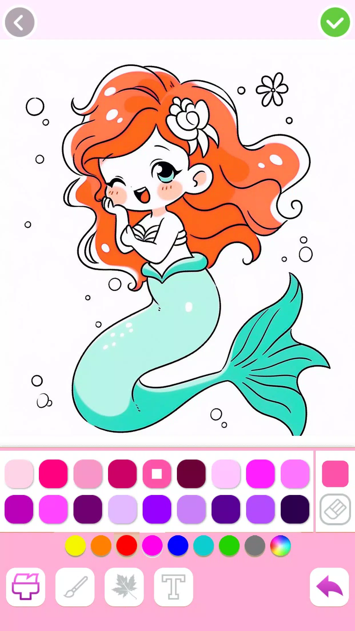 Mermaid Coloring:Mermaid games Ảnh chụp màn hình 1