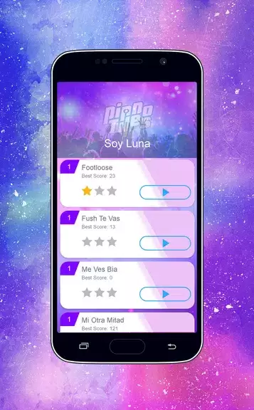 Piano Tiles - Soy Luna Girls Game ภาพหน้าจอ 1