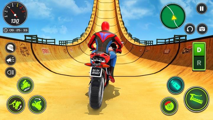 Superhero Bike Stunt Games GT Captura de pantalla 1