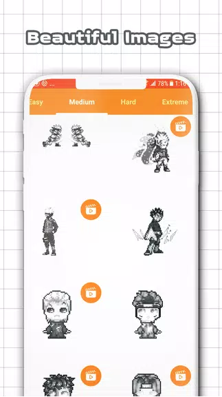 Color by Number - Naruto Sandbox Ninja Pixel Ảnh chụp màn hình 2