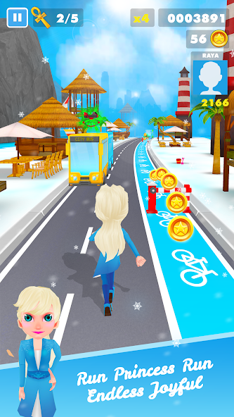 Subway Icy Princess Rush Mod স্ক্রিনশট 0