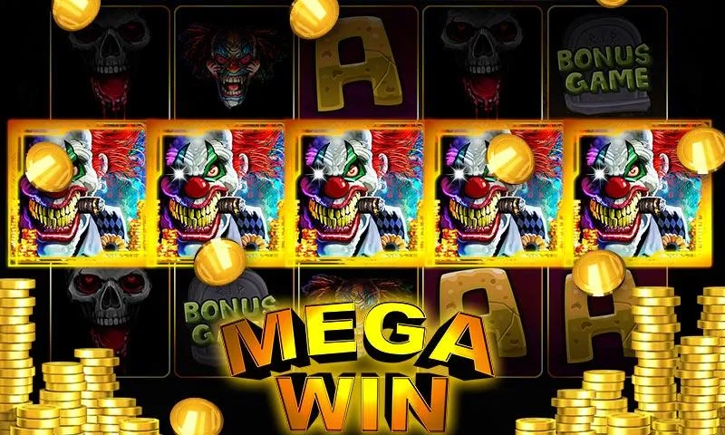 Vegas Clown Jackpot - Halloween Slot Machine Ảnh chụp màn hình 0