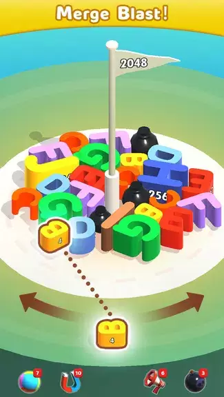 Merge Blocks 3D - 2048 Puzzle Tangkapan skrin 1