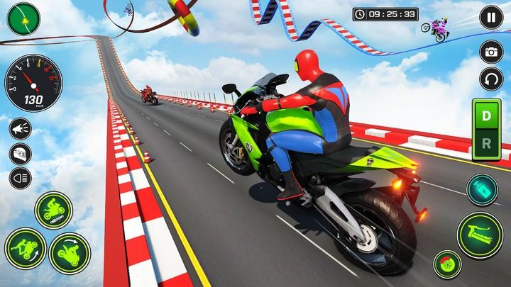 Superhero Bike Stunt Games GT Tangkapan skrin 3