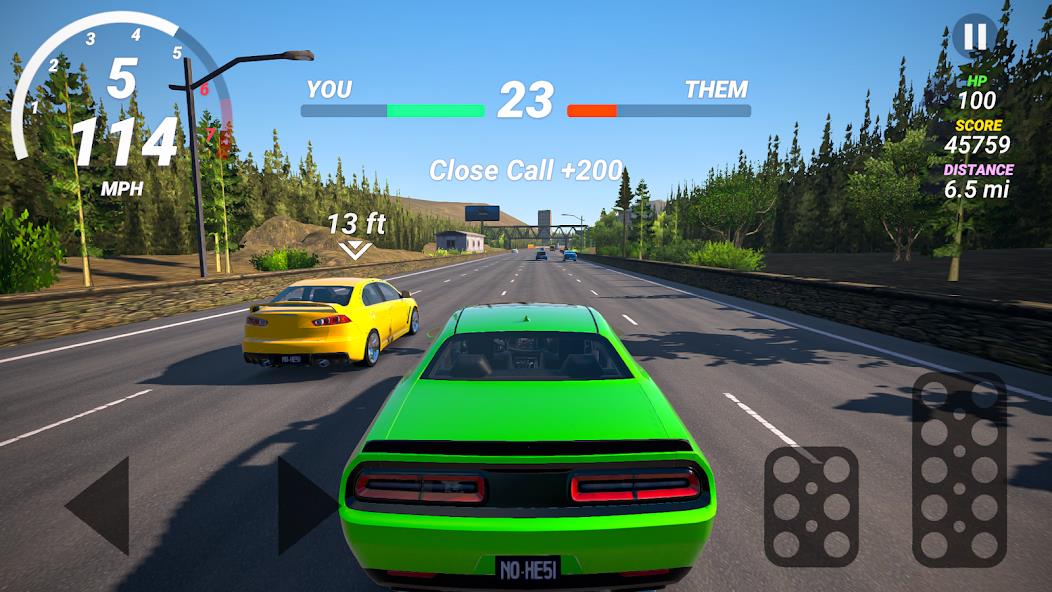 No Hesi Car Traffic Racing Mod ภาพหน้าจอ 1