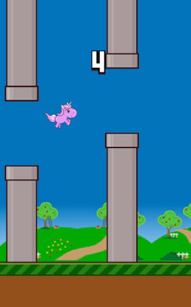 Flappy Unicorn स्क्रीनशॉट 3