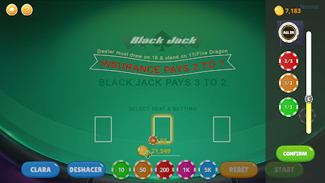 Blackjack - Casino World স্ক্রিনশট 1