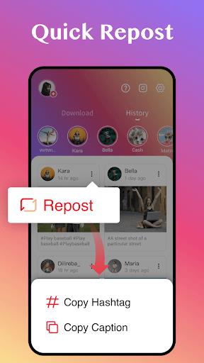 Downloader for IG, Story Saver Capture d'écran 2