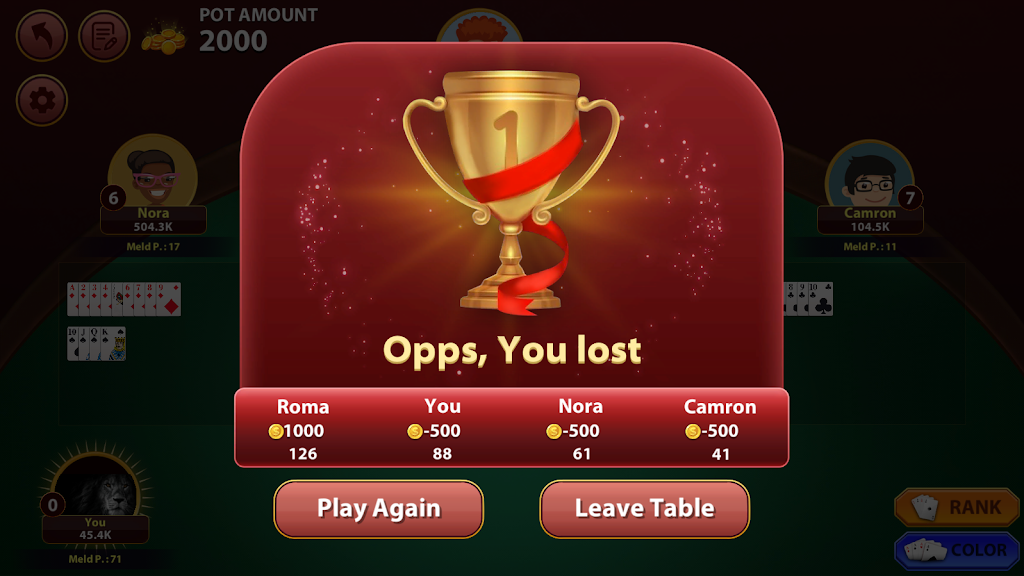 Rummy 500 : The Rummy Game Screenshot 1