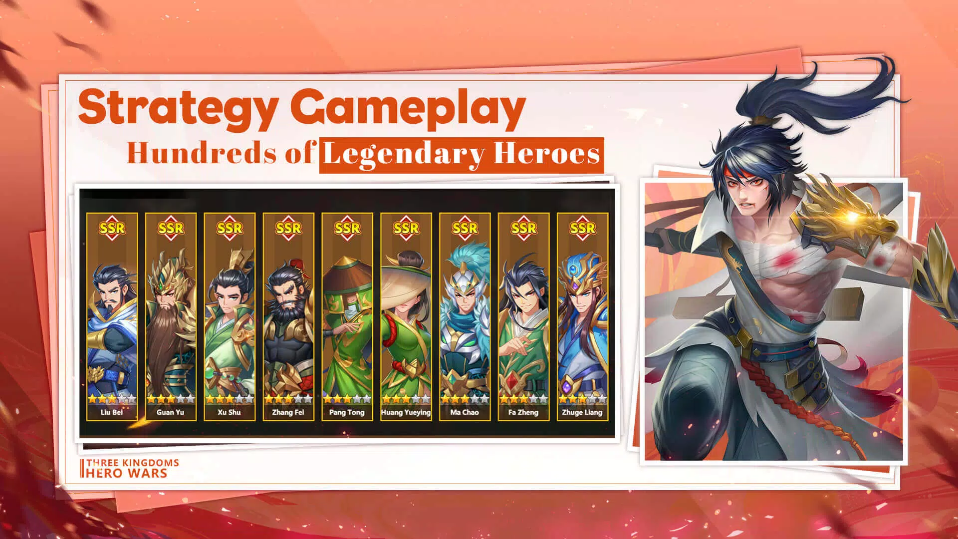 Three Kingdoms: Hero Wars Captura de pantalla 0