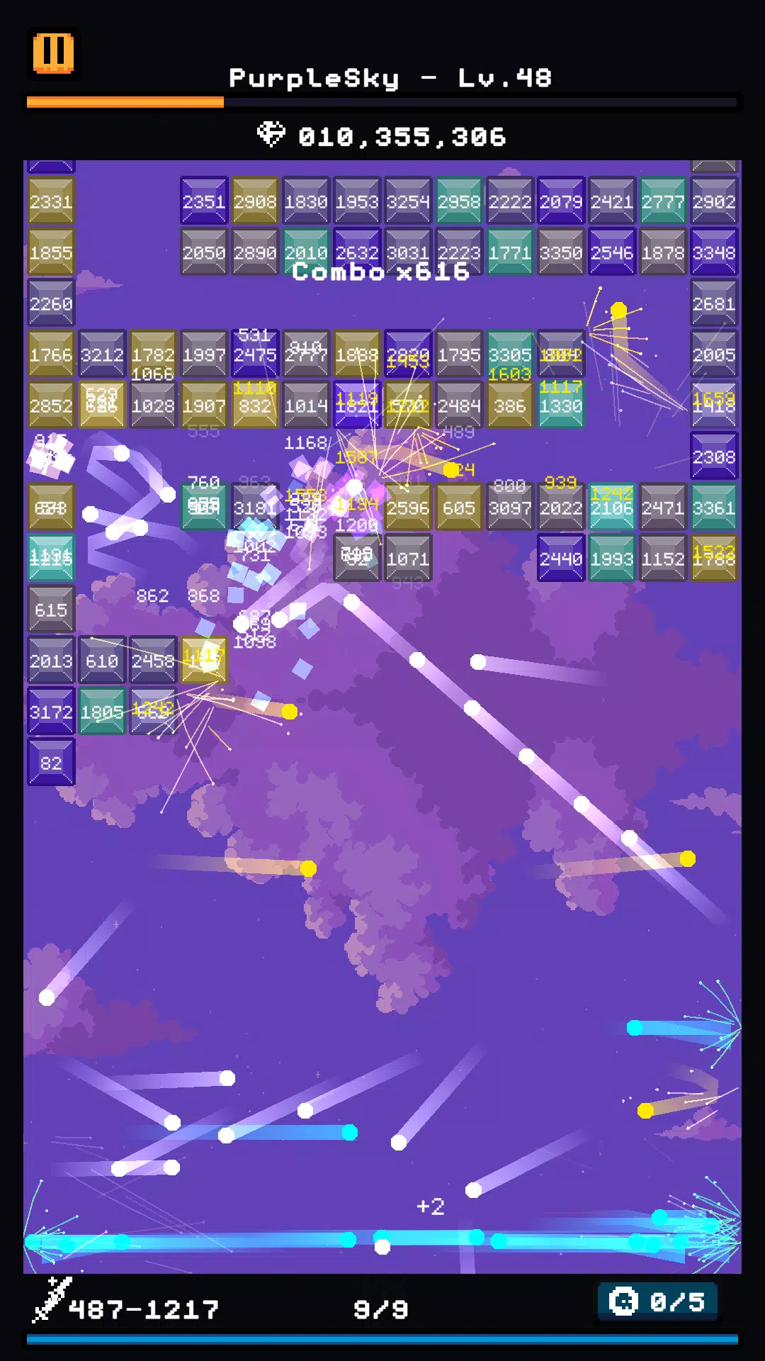 Break Brick Adventure: Skyward Tangkapan skrin 1