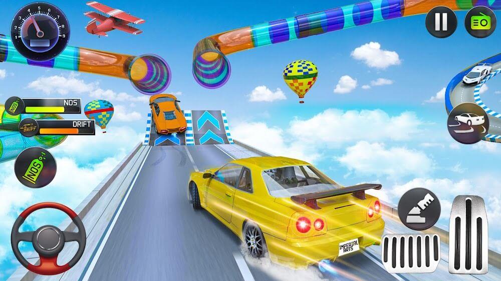 Mega Ramp Car Stunts Race 스크린샷 1