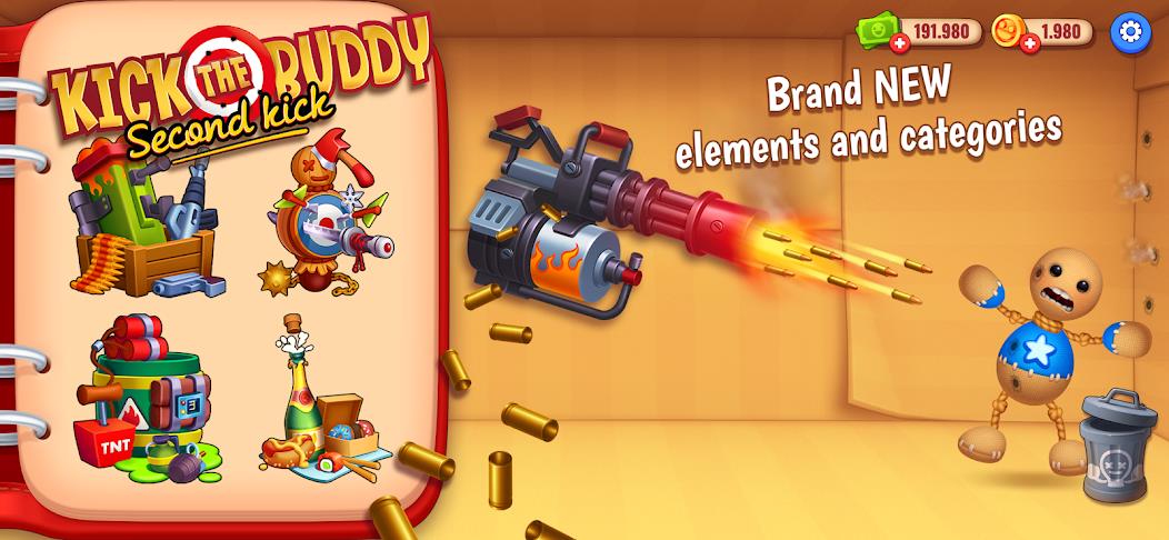 Kick The Buddy: Second Kick Mod Ảnh chụp màn hình 1