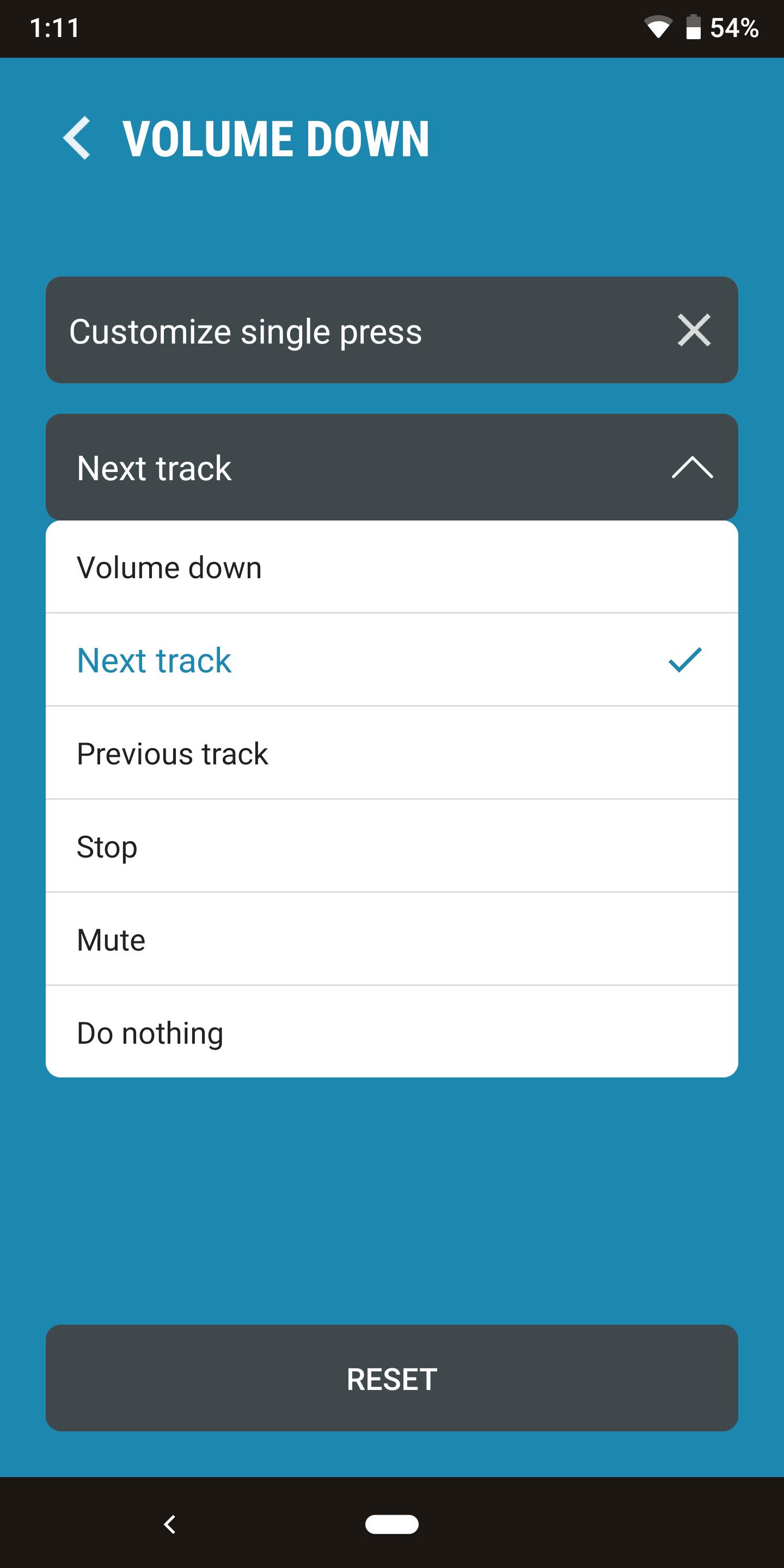 Next Track: Volume button skip Capture d'écran 1