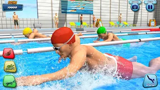 Aqua swimming pool racing 3D Zrzut ekranu 3