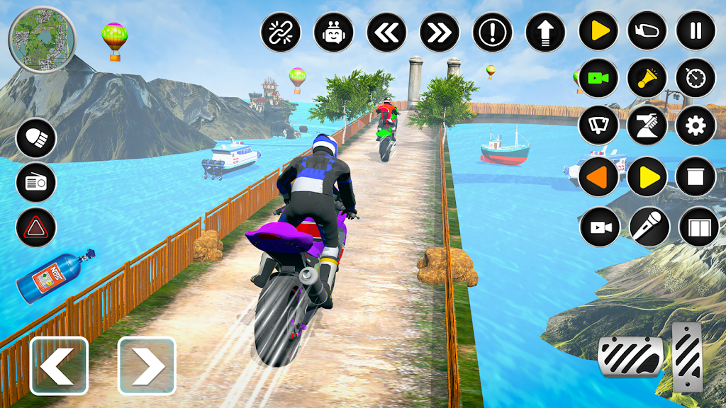 Extreme Stunt Bike Driving 3D Schermafbeelding 2