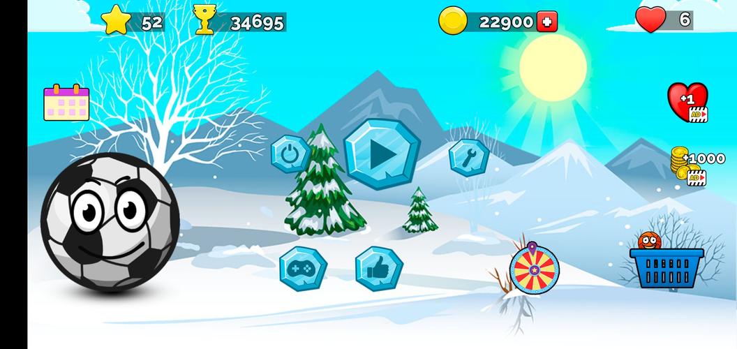 Runner ball 3: winter game应用截图第0张