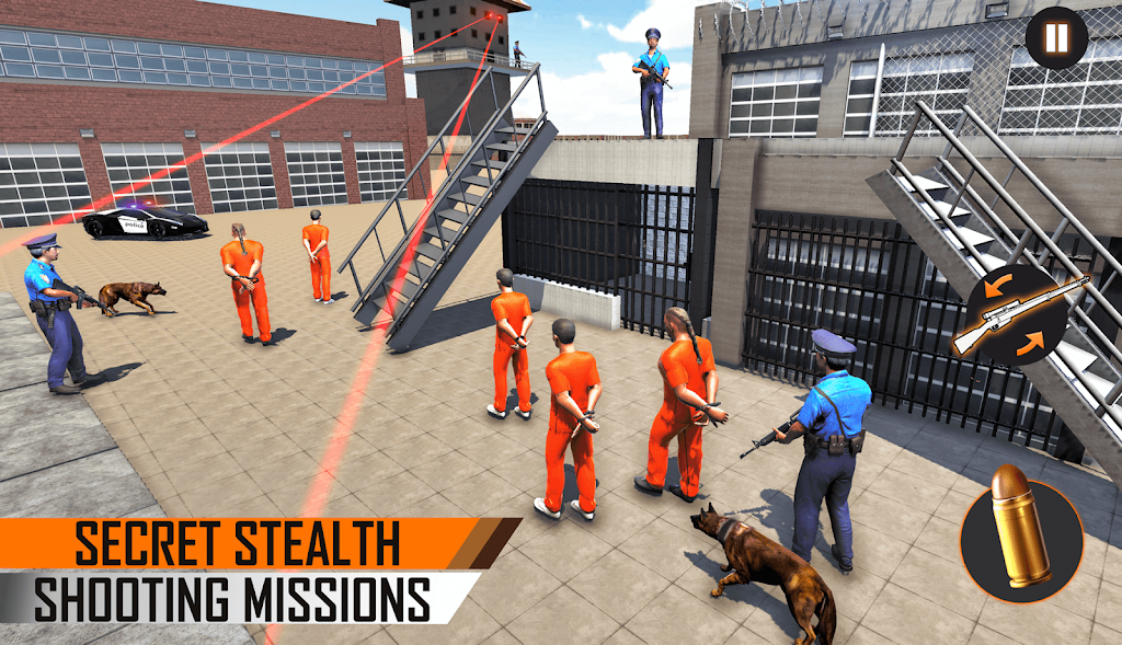 Schermata Prisoner Sniper Shooting 3D Gun Games 0