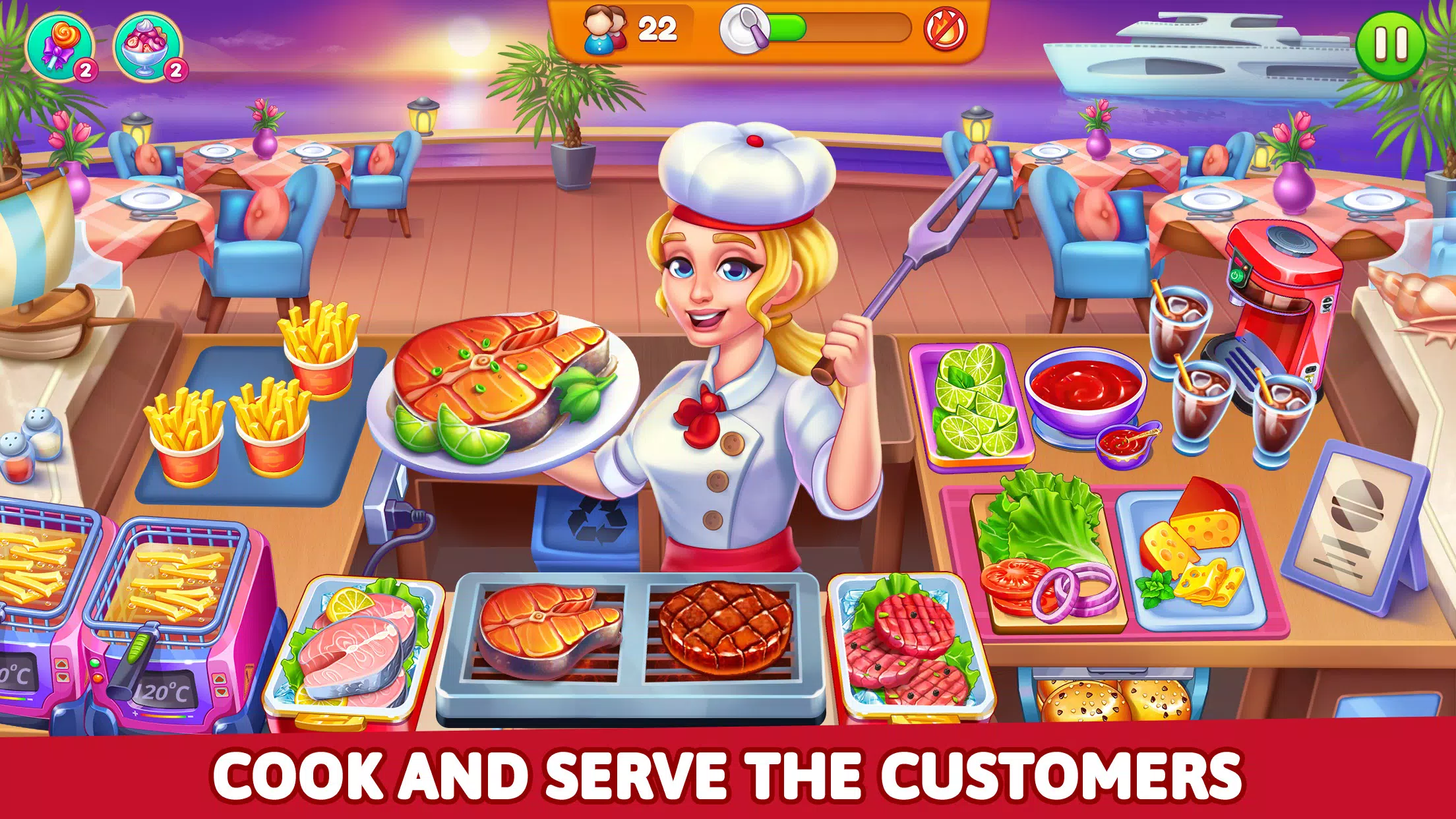 Cooking Restaurant Food Games Capture d'écran 2