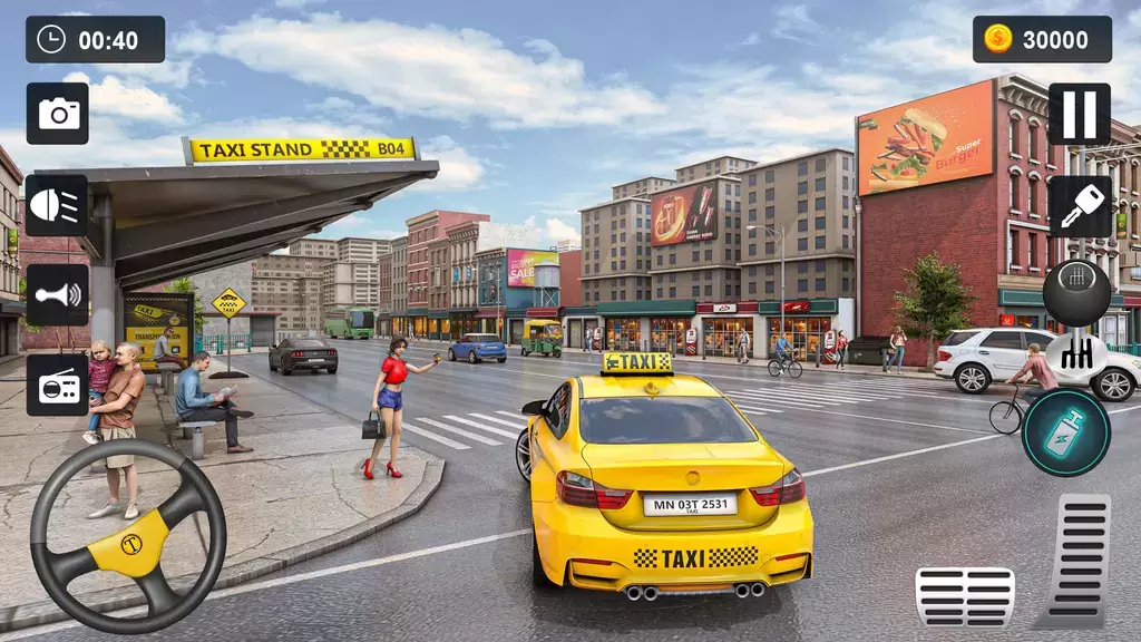 Taxi Simulator 3D - Taxi Games Screenshot 2