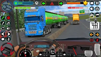 Oil Tanker Truck Driving Games Schermafbeelding 1