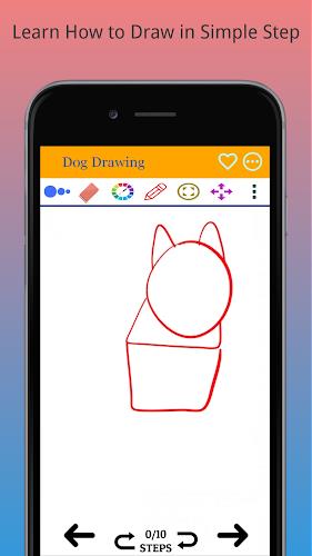 How to Draw Dog Step by Step Tangkapan skrin 0