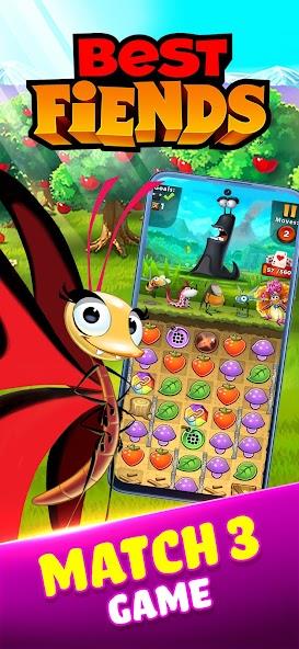 Schermata Best Fiends - Match 3 Puzzles Mod 0