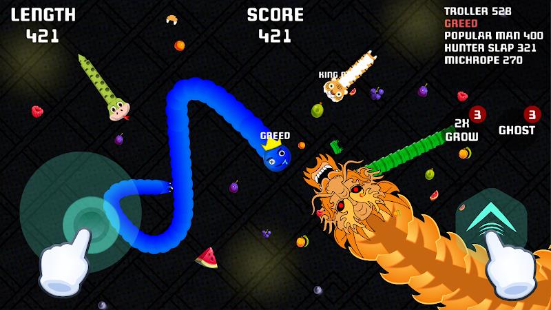 Schermata Worms io Gusanos Snake Game 0