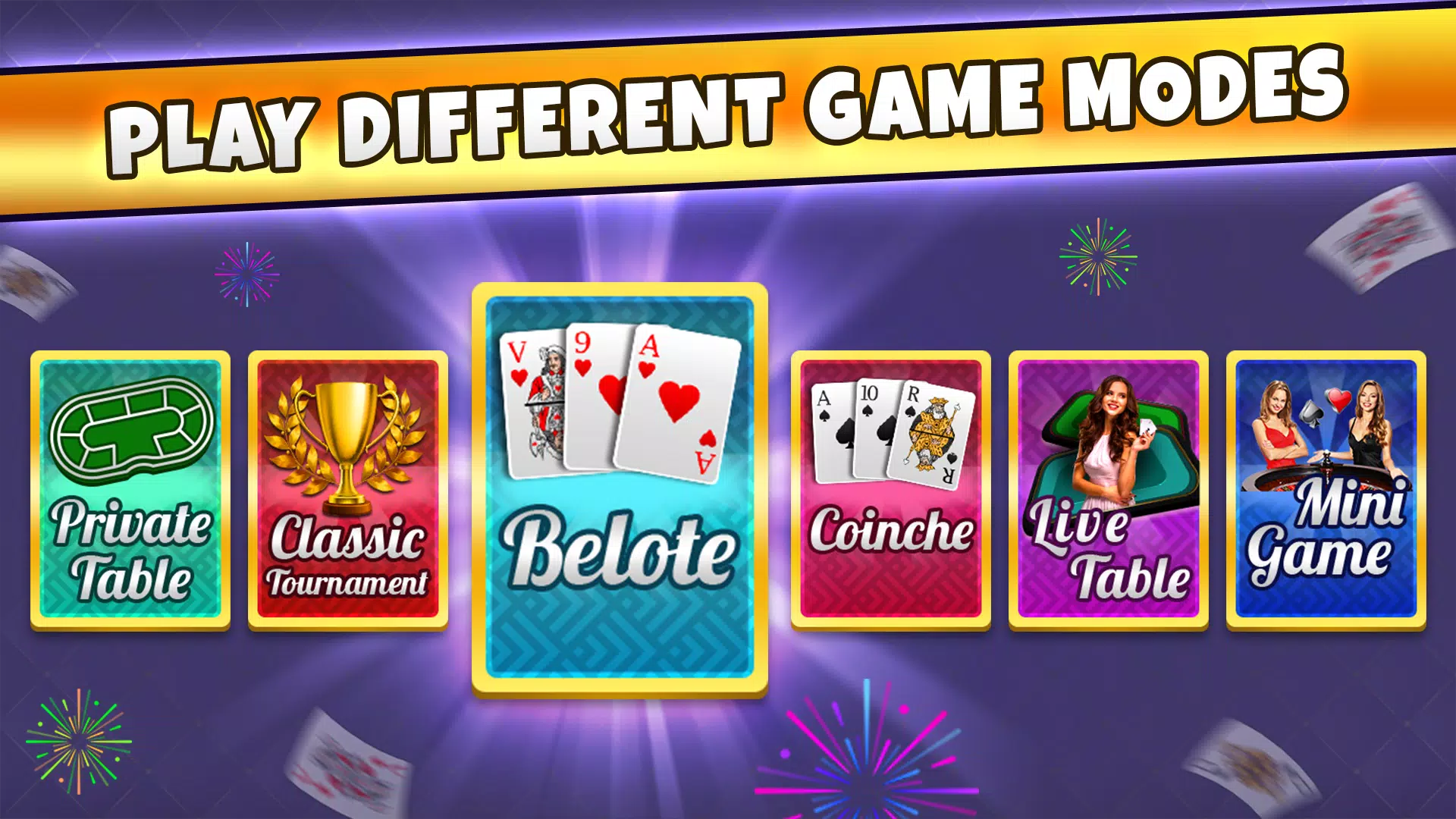 Belote Coinche Online game Ekran Görüntüsü 0