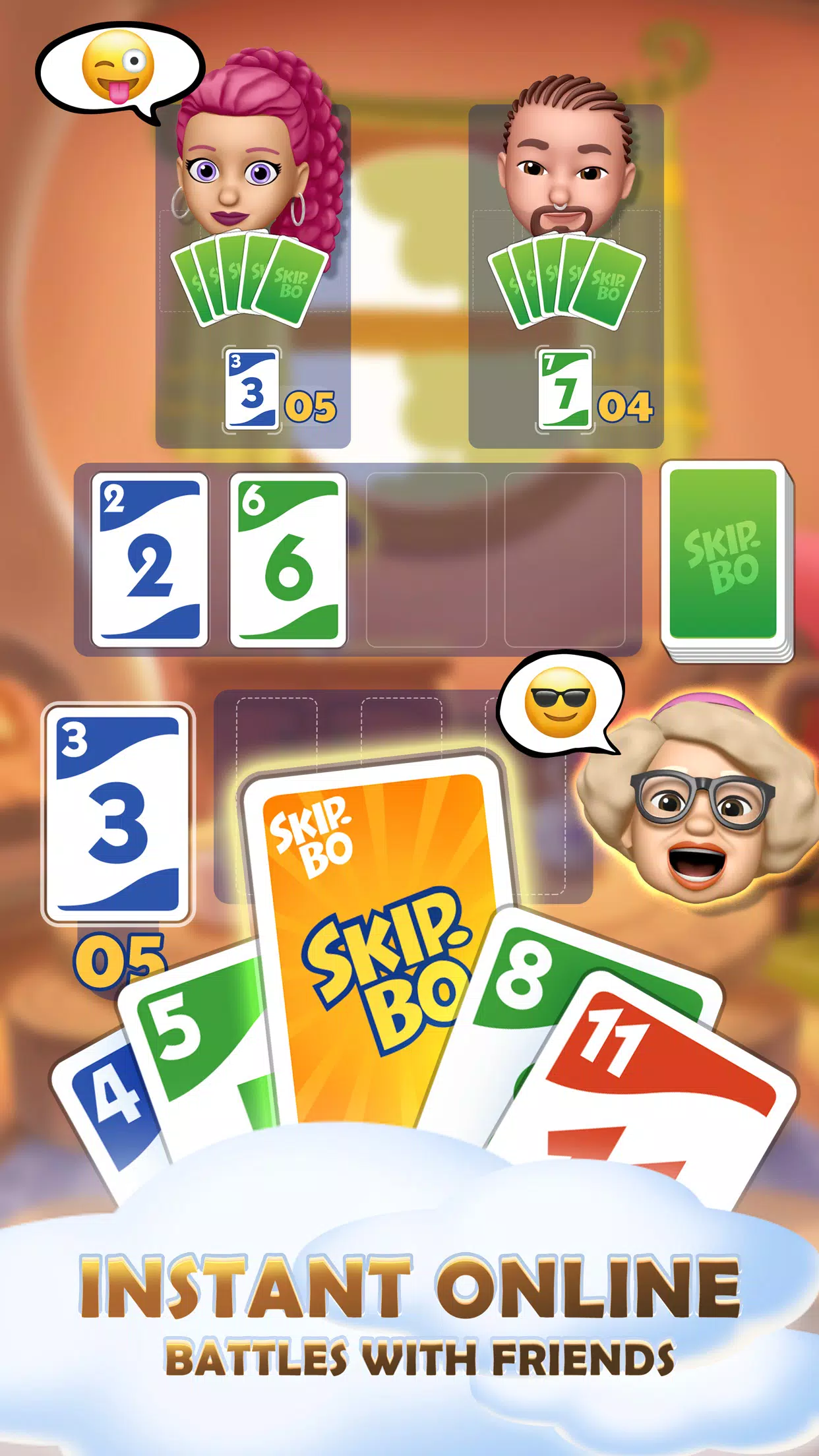 Skip-Bo™: Solitaire Card Game ภาพหน้าจอ 1