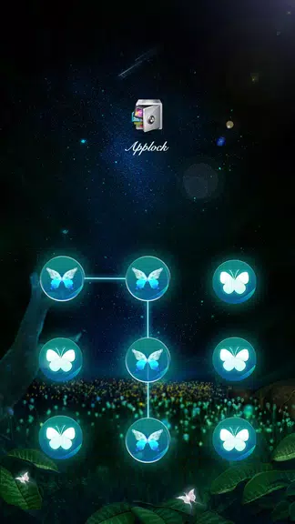 AppLock Theme Flying Butterfly ဖန်သားပြင်ဓာတ်ပုံ 0