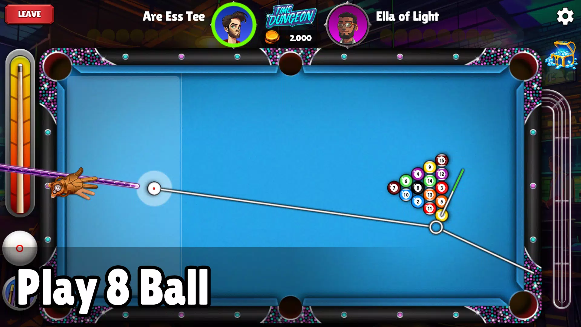 PoolStrike 8 ball pool offline Captura de tela 0