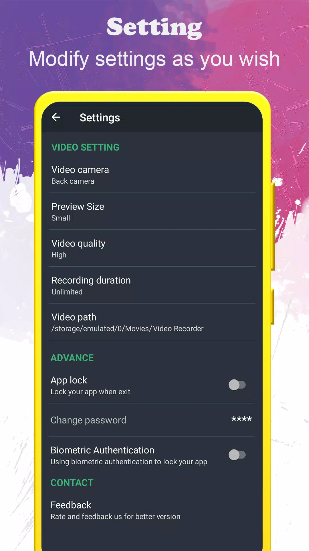 background video recorder Screenshot 3