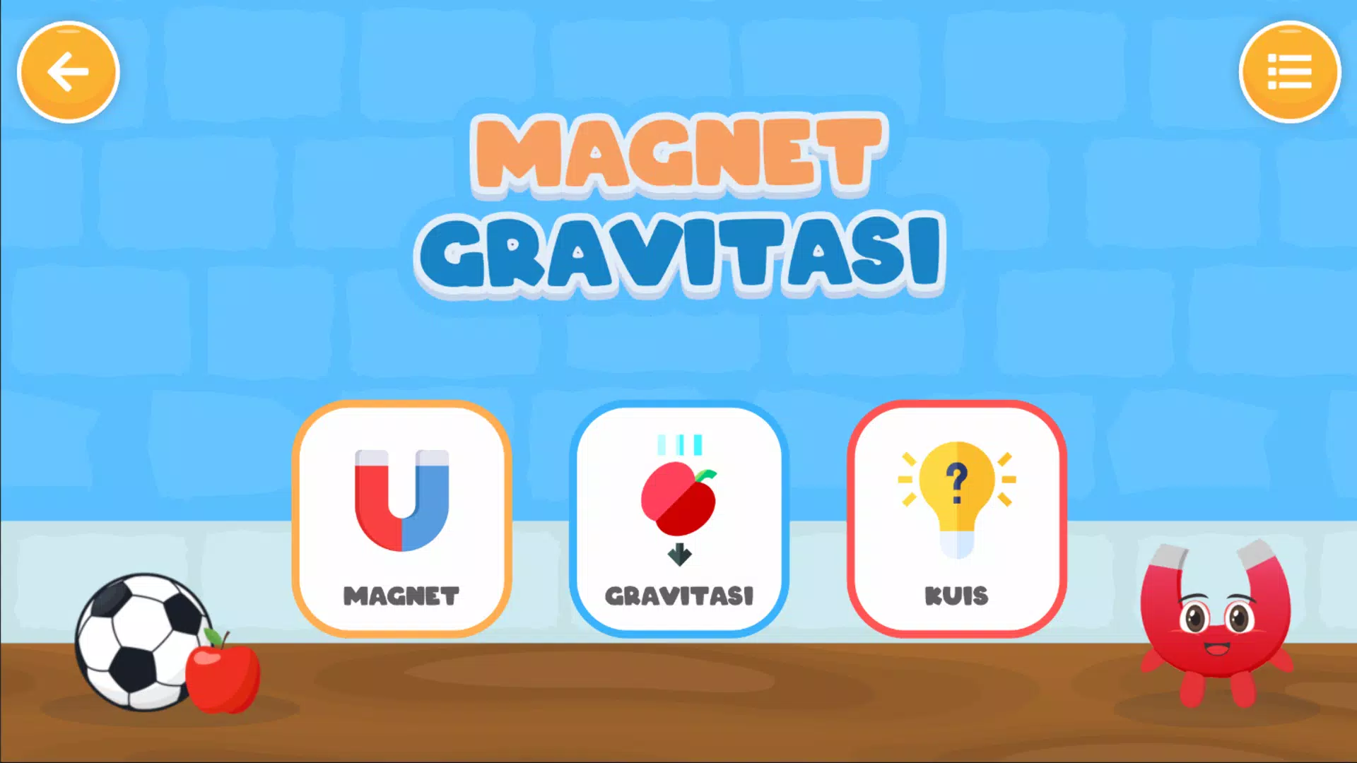 Magnet dan Gravitasi Simulasi スクリーンショット 1