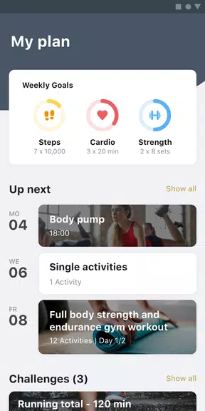 MyPersonalTrainer - FitnessApp স্ক্রিনশট 0