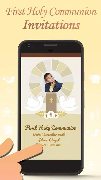 First Communion Invitations स्क्रीनशॉट 0