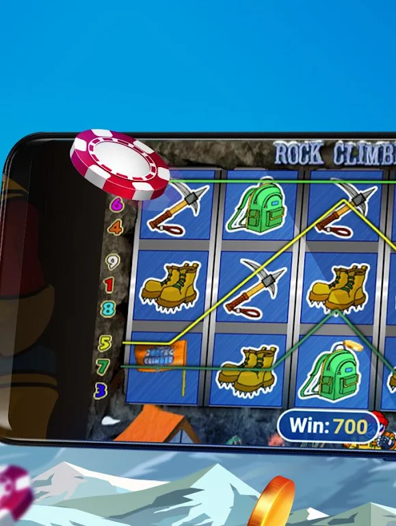 Rock Climber Free Casino Slot Machine ภาพหน้าจอ 0