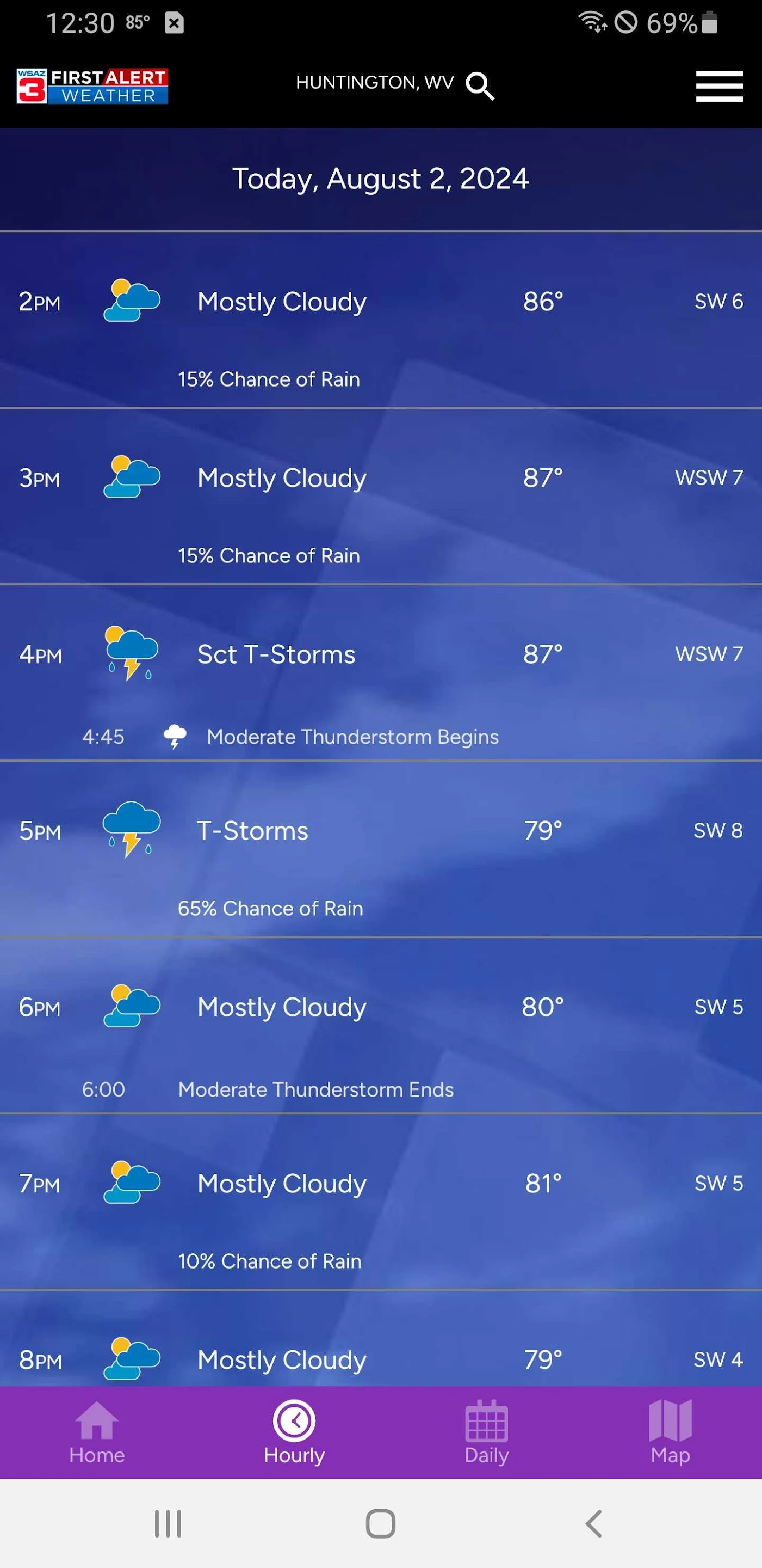 WSAZ First Alert Weather App Ekran Görüntüsü 0