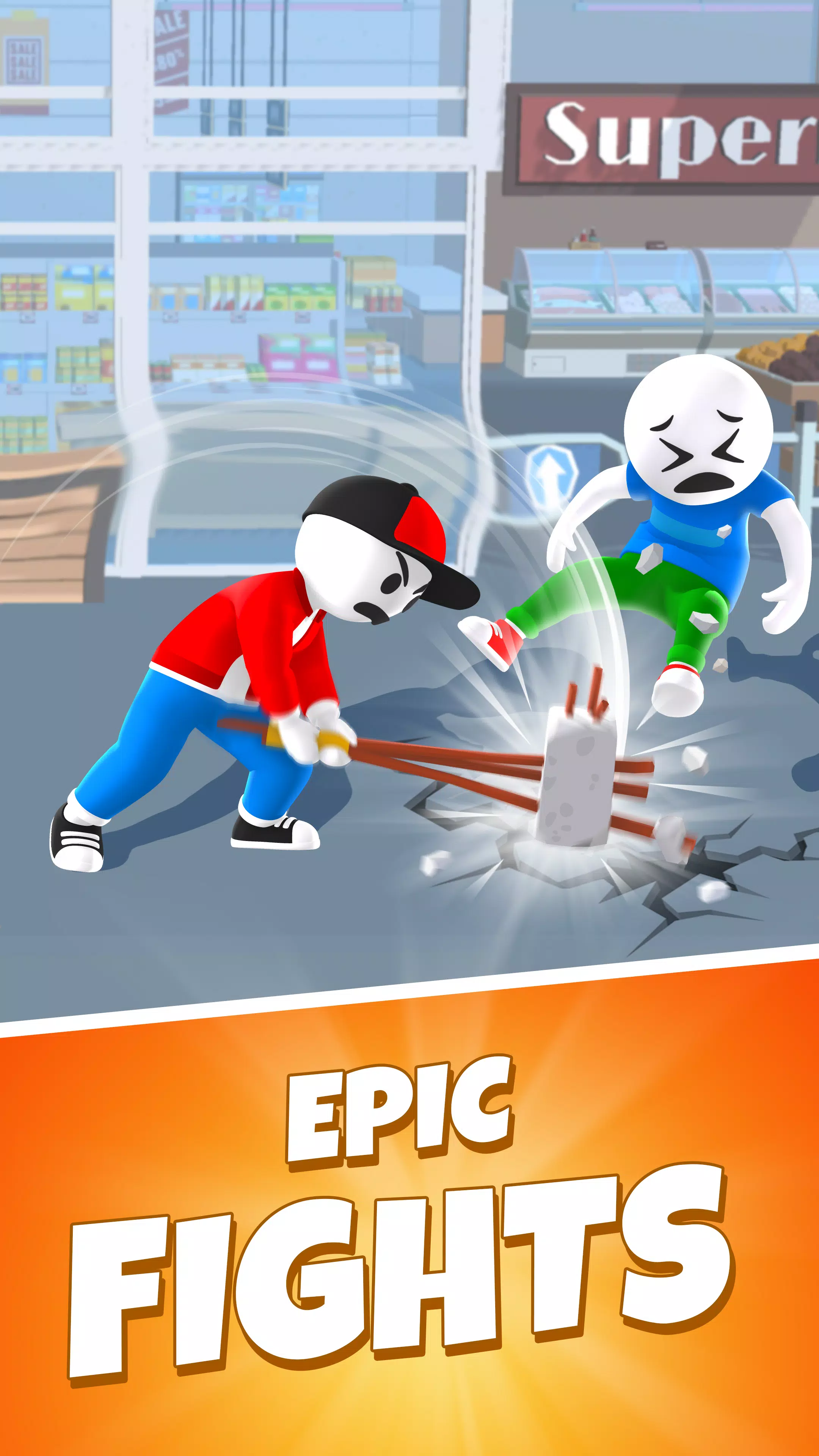 Merge Fighting: Hit Fight Game ဖန်သားပြင်ဓာတ်ပုံ 0