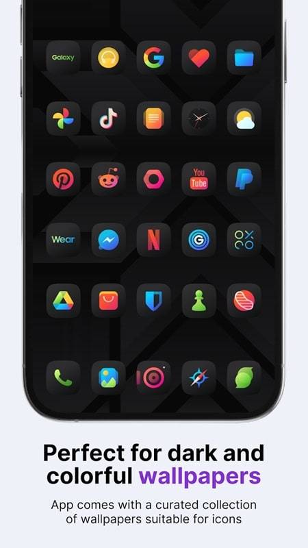 Athena Dark Icon Pack ဖန်သားပြင်ဓာတ်ပုံ 1