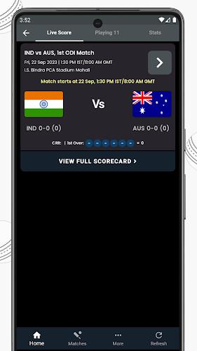 Live Cricket Score, IND vs RSA应用截图第0张