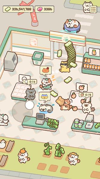 Cat Mart: Cute Grocery Shop Mod 스크린샷 1